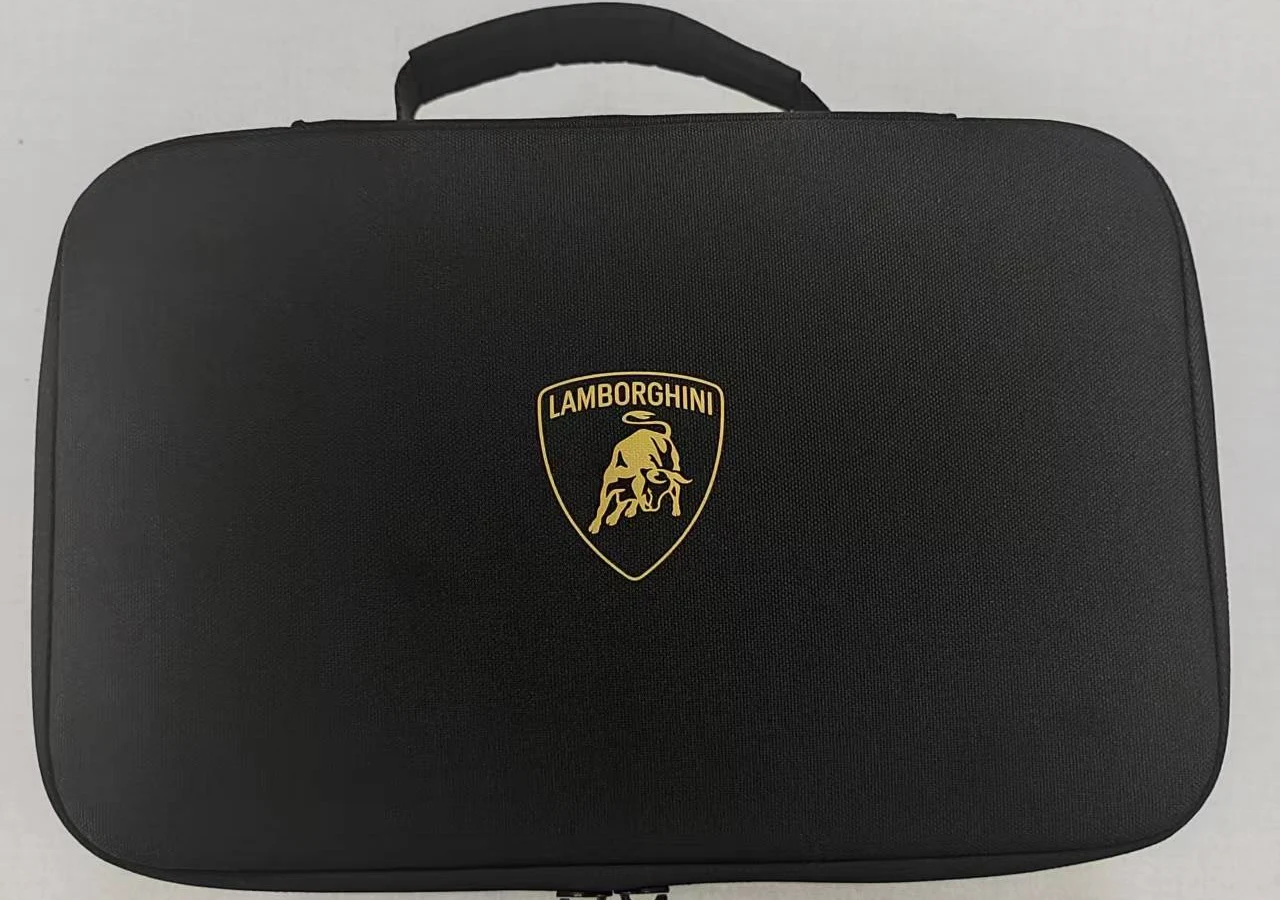 Custom structured carry bag sample
